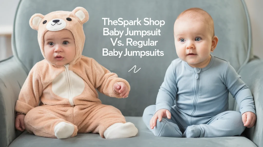 TheSpark Shop Bear Baby Jumpsuit vs. Regular Baby Jumpsuits