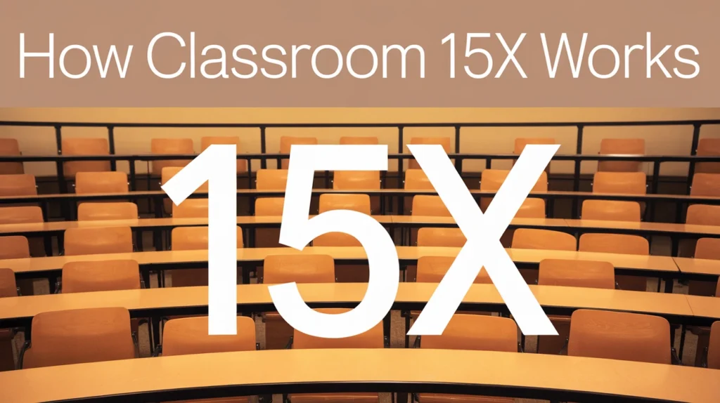 How Classroom 15X Works