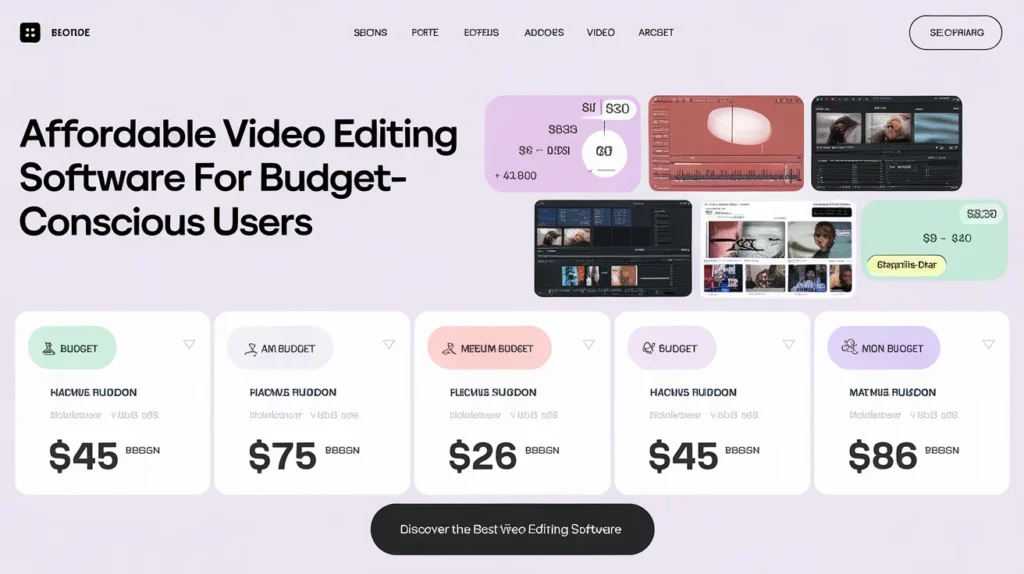 Affordable Video Editing Software for Budget-Conscious Users