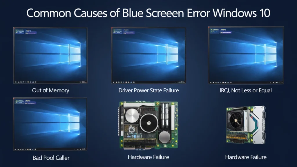 Common Causes of Blue Screen Error Windows 10