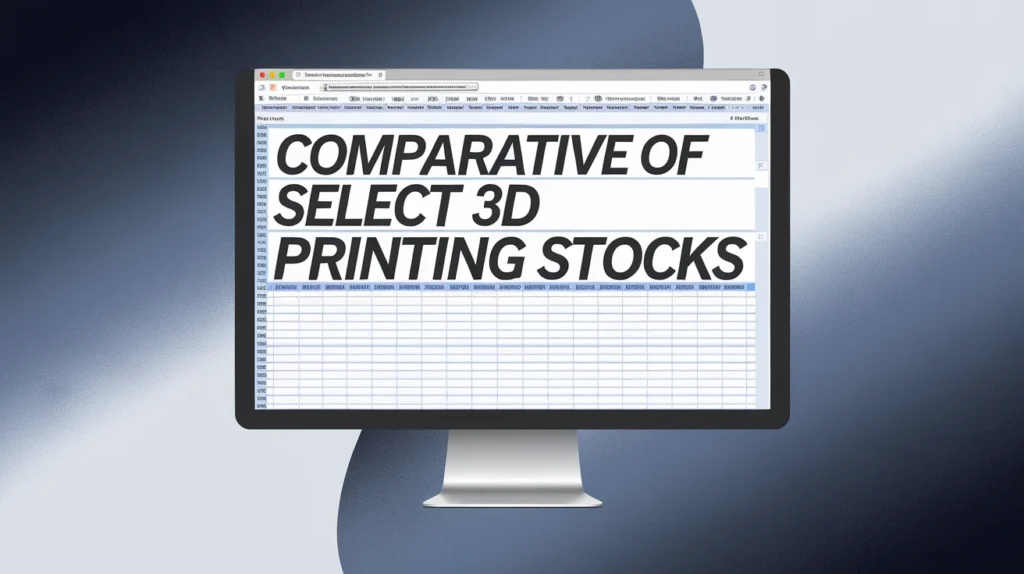Comparative Snapshot of Select 3D Printing Stocks