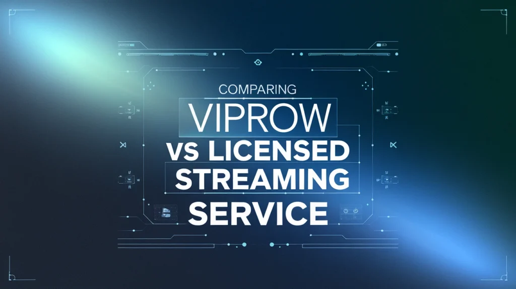 Comparing VIPRow vs Licensed Streaming Service