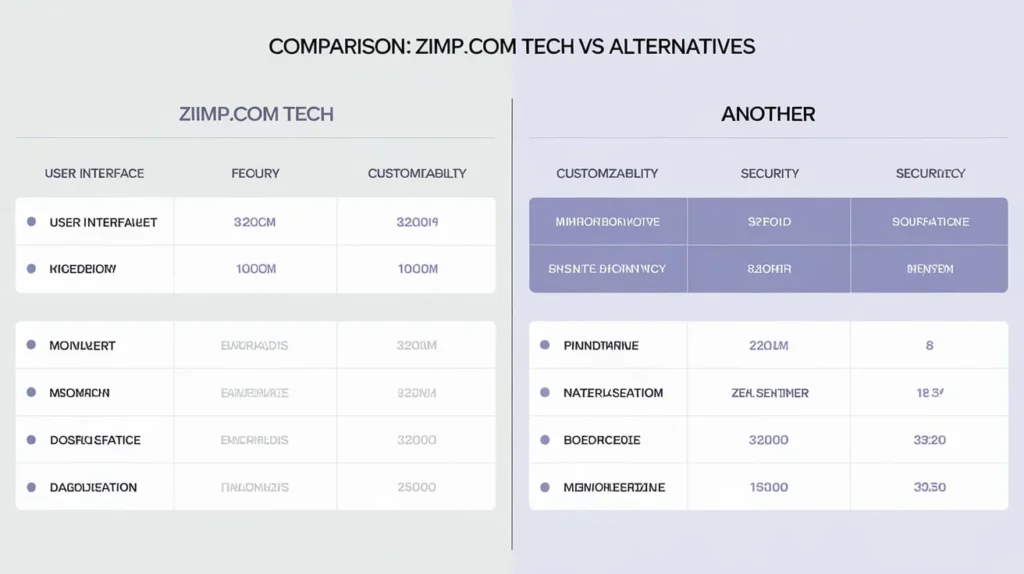 Comparison ziimp.com tech vs Alternatives
