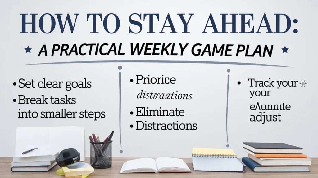 How to Stay Ahead: A Practical Weekly Game Plan