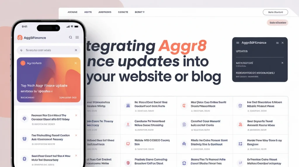 Integrating AggrFinance Updates into Your Website or Blog