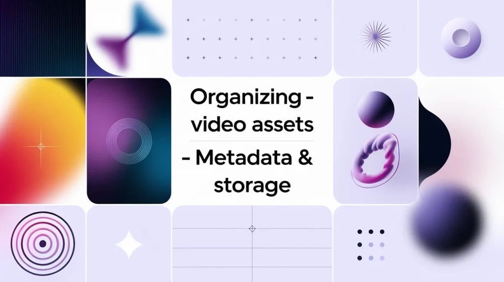 Organizing video assets — metadata & storage