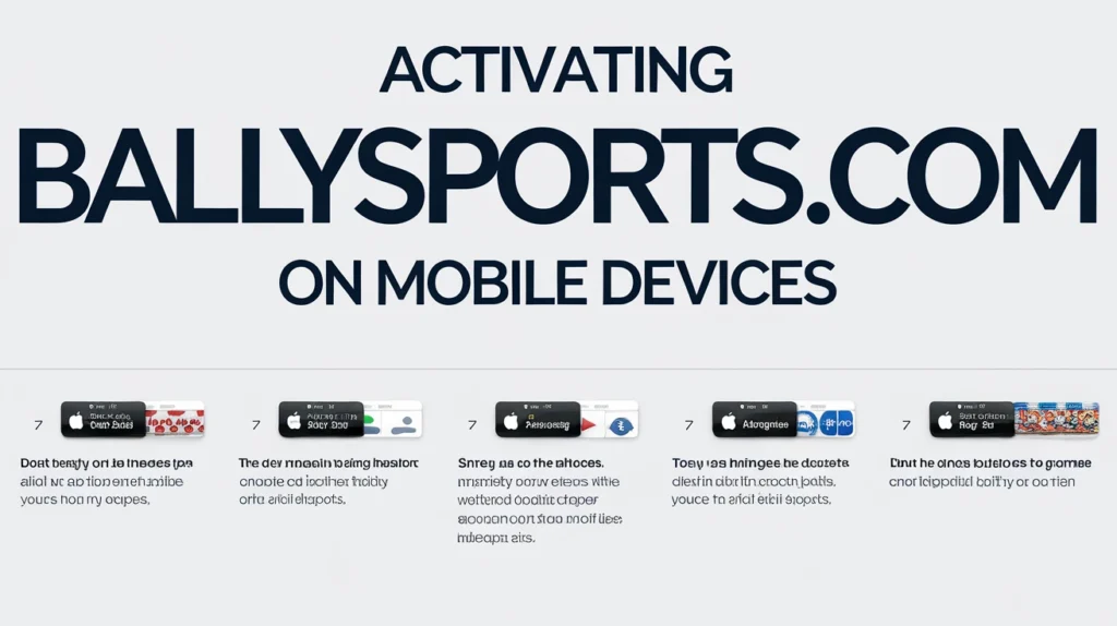 Step-by-Step Ballysports Com Activate Process for Mobile Devices