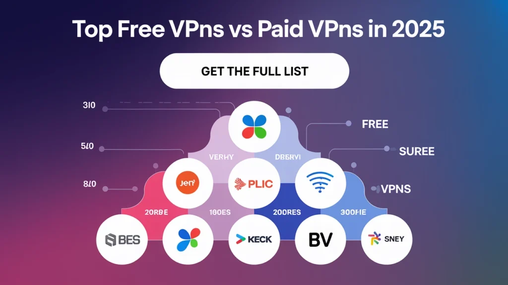 Top Free VPNs vs Paid VPNs in 2025