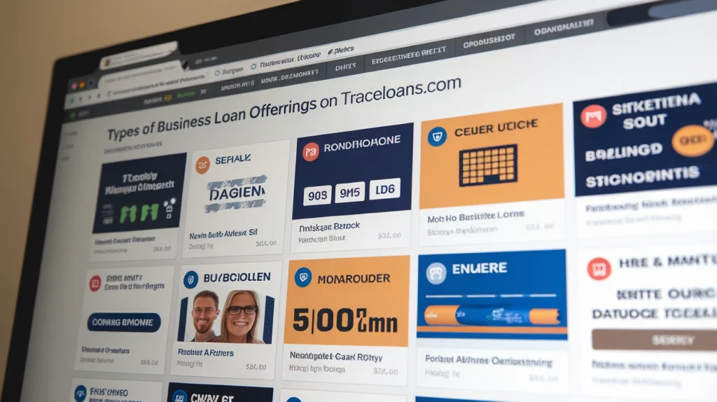 Types of Business Loan Offerings on Traceloans.com